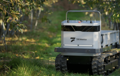 비탈진 흙길도 거침없다! 과수원 특화 ‘추종형 자율주행 로봇’